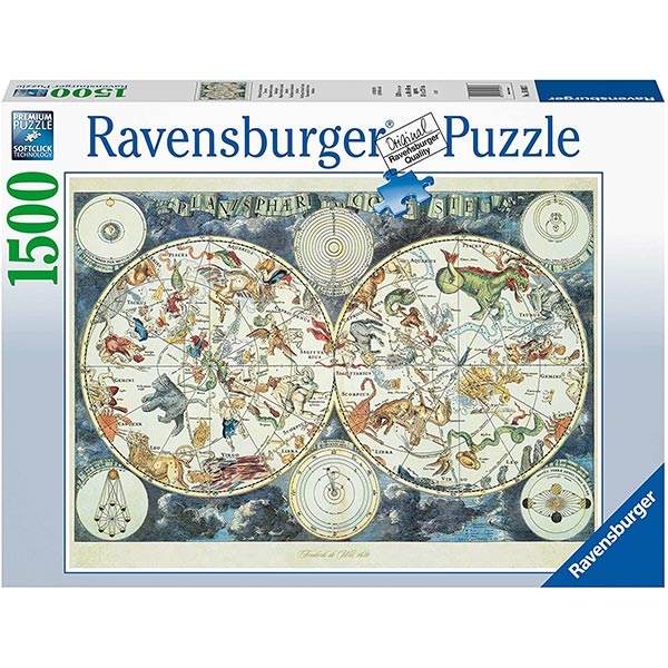 Ravensburger puzzle (slagalice) - World Map of Fantastic Beasts RA16003 1500 Pcs - ODDO igračke