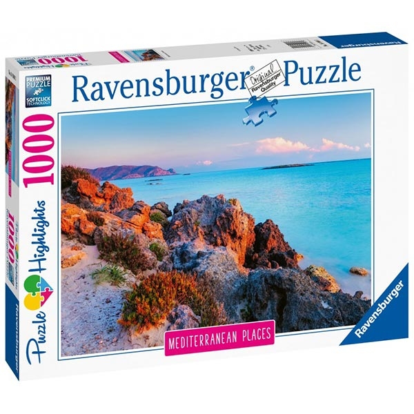 Ravensburger puzzle (slagalice) - 1000 pcs Mediterranean Places Greece RA14980 - ODDO igračke