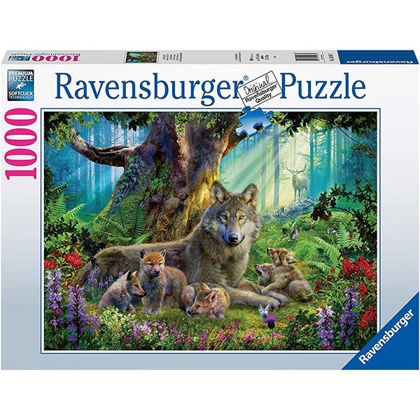 Ravensburger puzzle (slagalice) - 1000 pcs Wolves in The Forest RA15987 - ODDO igračke