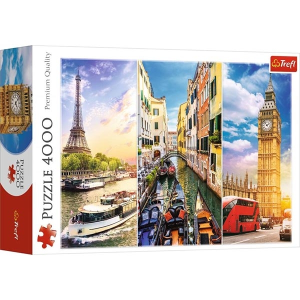 Trefl Puzzle 4000 pcs Journey through Europe 45009 - ODDO igračke