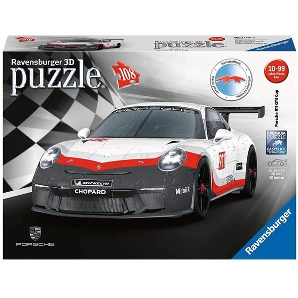 Ravensburger 3D puzzle (slagalice) - Porsche 911 GT3 Cup 108 del 11147 - ODDO igračke