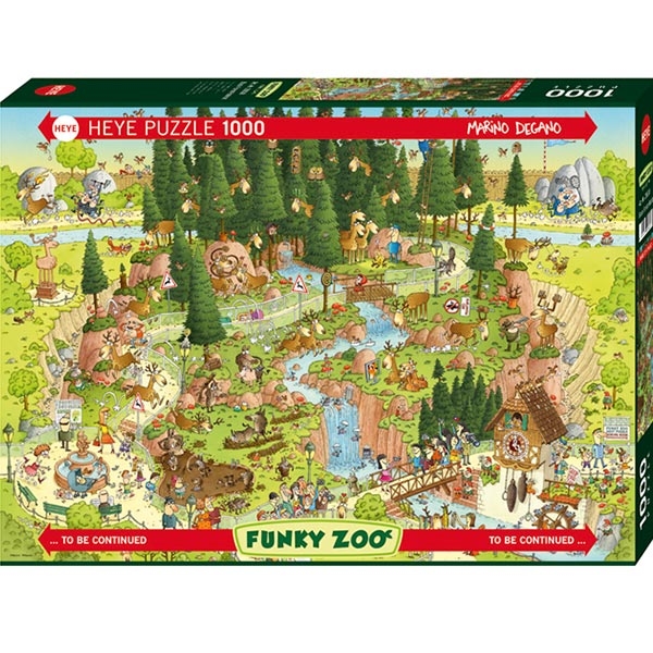 Heye puzzle 1000 pcs Degano Fanky Zoo Black Forest 29638 - ODDO igračke
