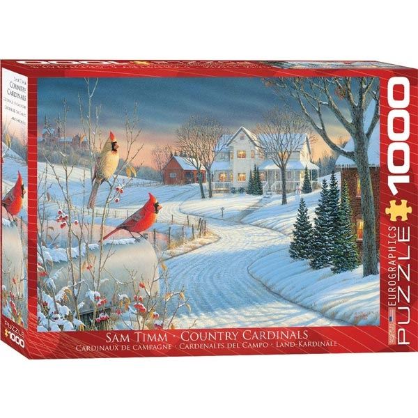 Eurographics Country Cardinals by Sam Timm 1000-Pieces Puzzle 6000-0981 - ODDO igračke