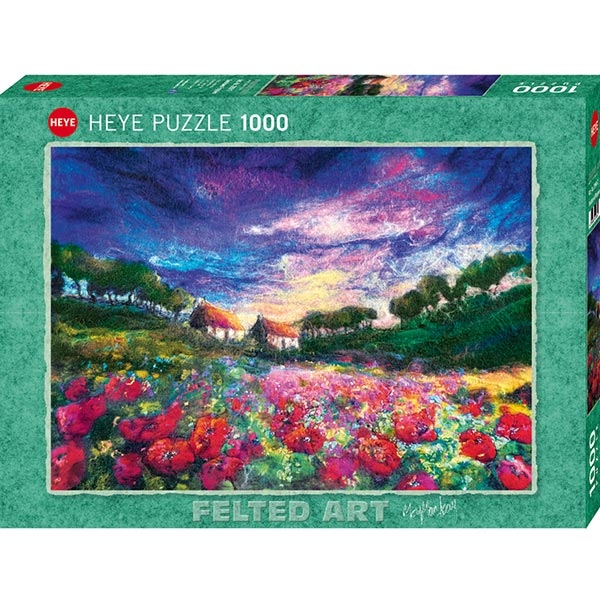 Heye puzzle 1000 pcs Filc Art Sundown Poppies 29917 - ODDO igračke