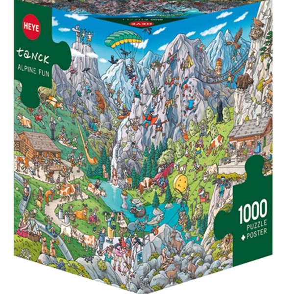 Heye puzzle 1000 pcs Triangle Tanck Alpine Fun 29680 - ODDO igračke
