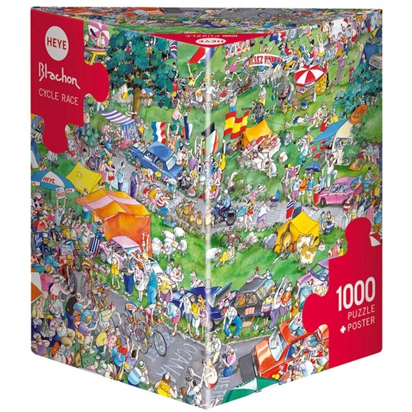 Heye puzzle 1000 pcs Triangle Roger Blachon Biciklistička trka 29888 - ODDO igračke