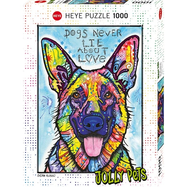Heye puzzle 1000 pcs Jolly Pets Dogs Never Lie 29732 - ODDO igračke