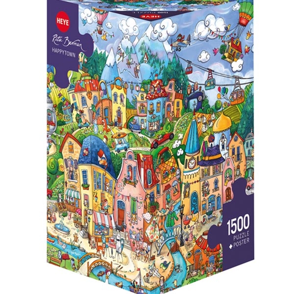 Heye puzzle 1500 pcs Triangle Berman Happytown 29744 - ODDO igračke