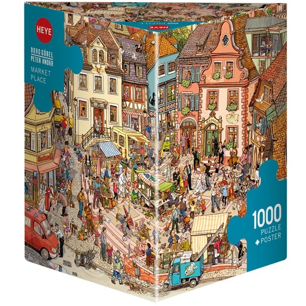 Heye puzzle 1000 pcs Triangle Gobel/Knorr Market Place 29884 - ODDO igračke