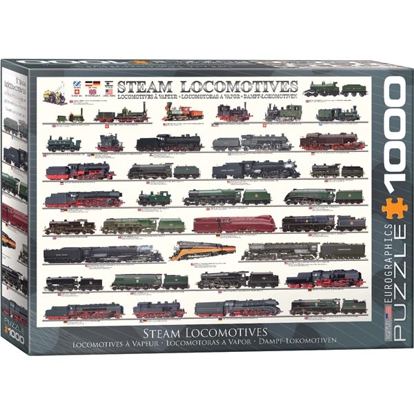 Eurographics Steam locomotives 1000pcs 6000-0090 - ODDO igračke
