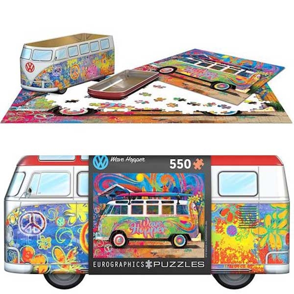 Eurographics VW Bus Tin - Wave Hopper 550 Pieces Puzzle 8551-5561 - ODDO igračke