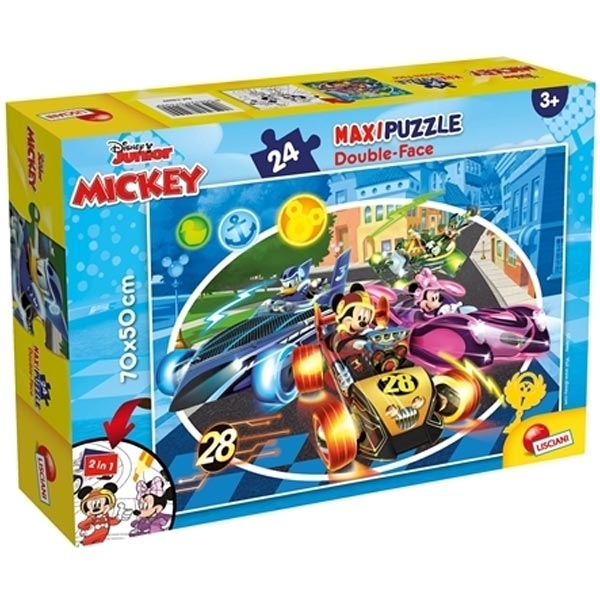 Slagalica Lisciani 24pcs Maxi Mickey 2u1 slozi i oboji 74099 - ODDO igračke