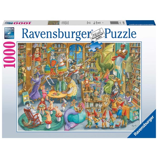 Ravensburger puzzle (slagalice)- 1000pcs Ponoć u biblioteci RA16455 - ODDO igračke