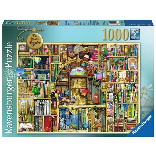 Ravensburger puzzle (slagalice) - 1000pcs Bizarre Bookshop RA19314 - ODDO igračke