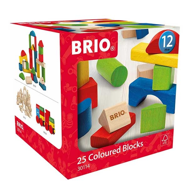Set kocki u boji 25 komada Brio BR30114 - ODDO igračke