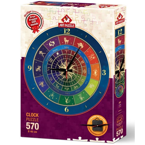 Art puzzle Clock - Zodiac 570pcs - ODDO igračke
