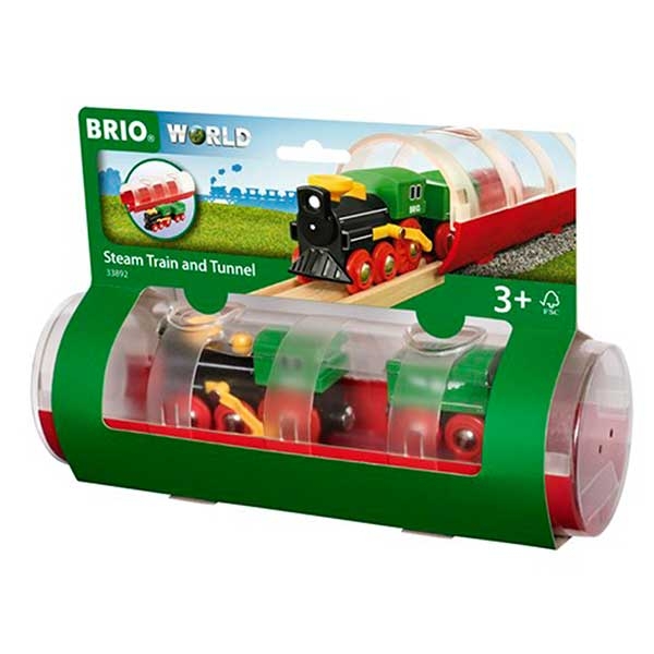 Tunel i parna lokomotiva Brio BR33892 - ODDO igračke