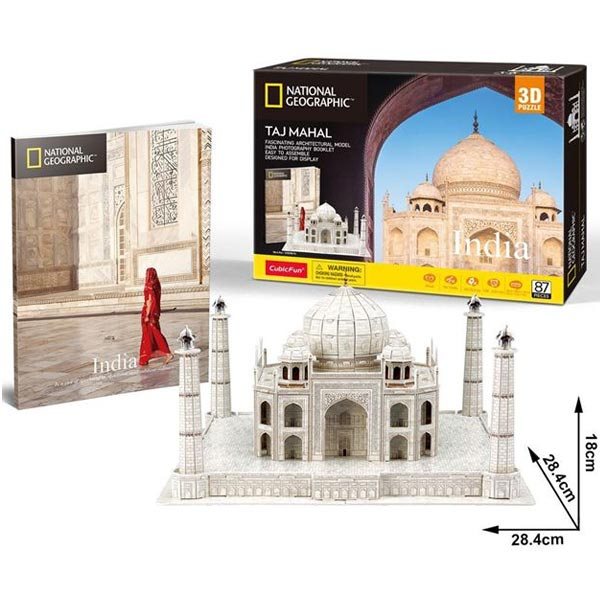 CubicFun Puzzle 3D National Geographic Taj Mahal CBF209810 - ODDO igračke