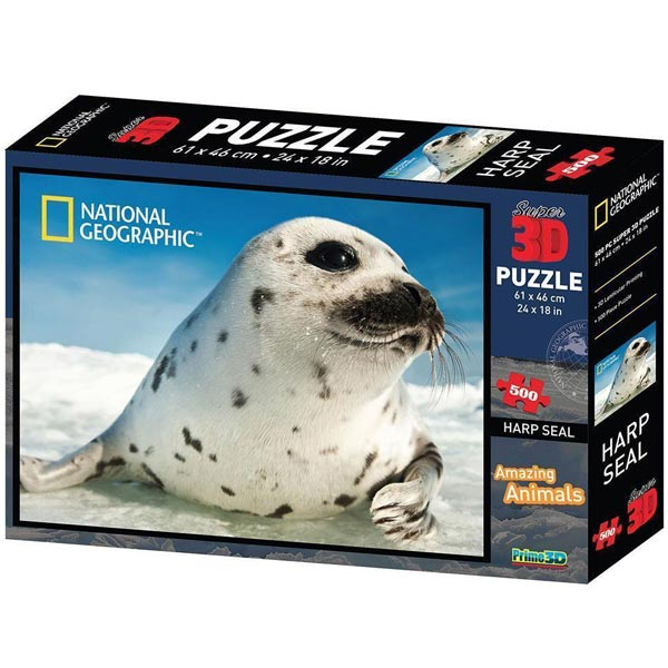 National Geographic - Amazing Animals Foka Super 3D Puzzle Prime 3D 10072 - ODDO igračke