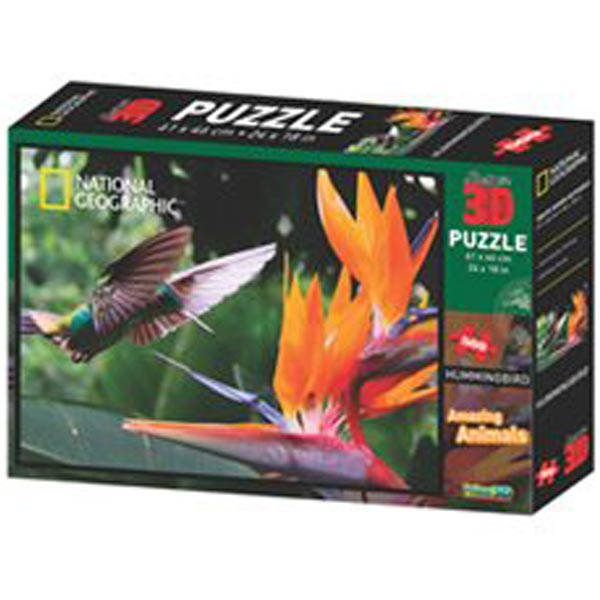 National Geographic - Amazing Animals Kolibri Super 3D Puzzle Prime 3D 500 delova 10164 - ODDO igračke
