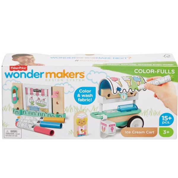 Fisher Price Wonder Makers Design System Makersice cream parlour 15+pcs Mattel GLY26 - ODDO igračke