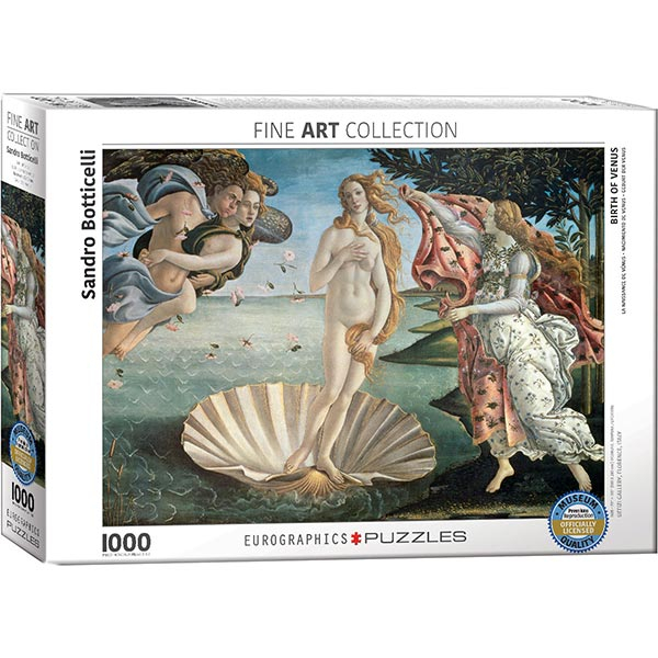 Eurographics Fine Art puzzle The Birth of Venus 1000 pcs 6000-5001 - ODDO igračke