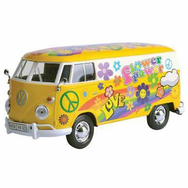 Motor Max Kombi 1:24 Volkswagen VW Type 2 Transporter Flower Power 25/79575 - ODDO igračke