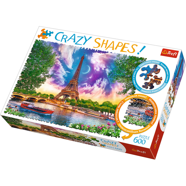 Trefl Puzzle 600 pcs Crazy Shapes - Sky over Paris 11115 - ODDO igračke