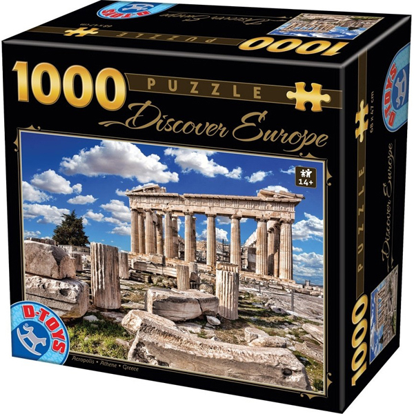 DToys puzzla 1000 pcs Discover Europe Parthenon 07/65995-05 - ODDO igračke