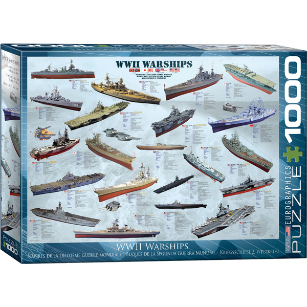 Eurographics WW II Warships 1000-Piece Puzzle 6000-0133 - ODDO igračke