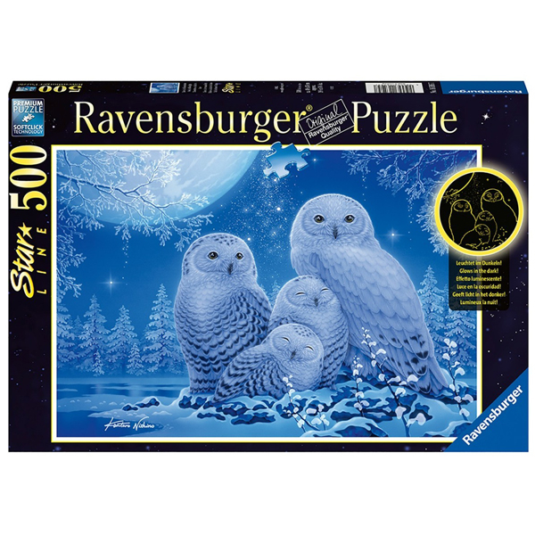 Ravensburger puzzle (slagalice) 500pcs Sove na mesečini RA16595 - ODDO igračke