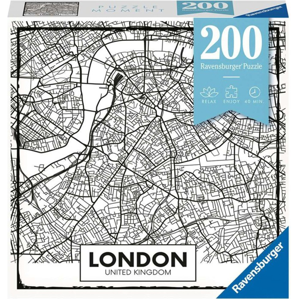 Ravensburger puzzle (slagalice) 200pcs Mapa Londona RA12963 - ODDO igračke