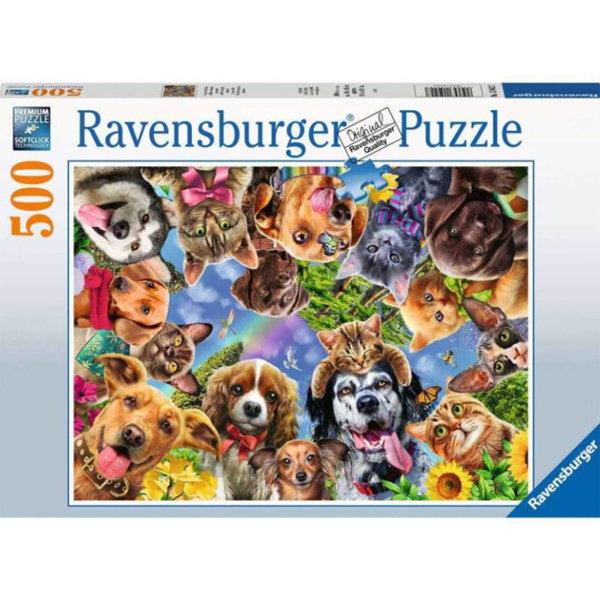 Ravensburger puzzle (slagalice) 500pcs Životinjski selfi RA15042 - ODDO igračke