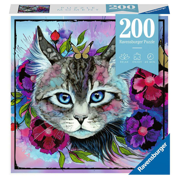 Ravensburger puzzle (slagalice) 200pcs Mačka u bojama RA12960 - ODDO igračke
