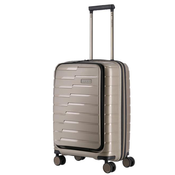 Kofer putni Travelite Air Base 4W Trolley S Front-PO Champagn Metallic 075346-40 - ODDO igračke