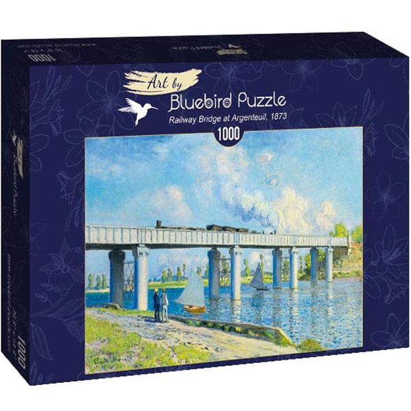 Bluebird puzzle 1000 pcs Claude Monet -Railway Bridge at Argenteuil 60038 - ODDO igračke