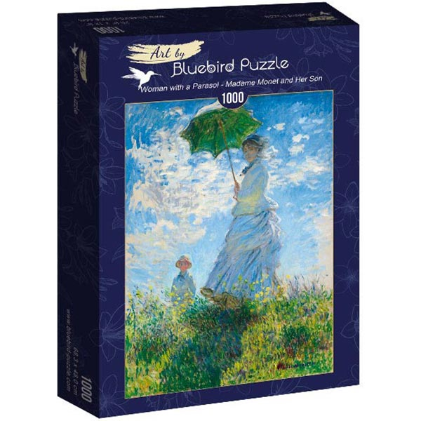 Bluebird puzzle 1000 pcs Claude Monet - Woman with a Parasol - Madame Monet and Her Son 60039 - ODDO igračke