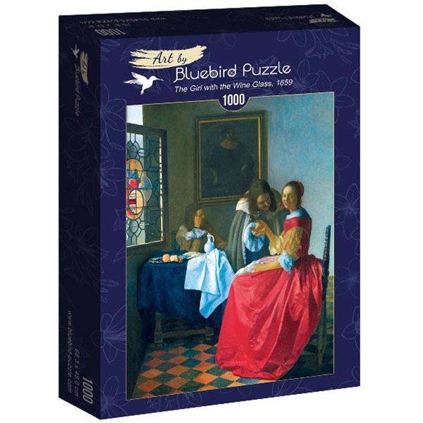 Bluebird puzzle 1000 pcs Johannes Vermeer- The Girl with the Wine Glass 60067 - ODDO igračke