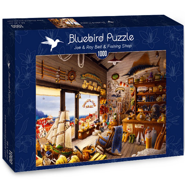 Bluebird puzzle 1000 pcs Joe & Roy Bait & Fishing Shop 70321-P - ODDO igračke