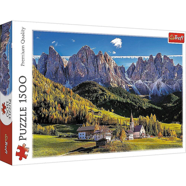Trefl Puzzla 1500 pcs Val di Funes Valley, Dolomites, Italy 26163 - ODDO igračke