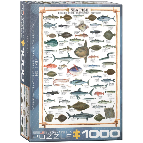 Eurographics Sea Fish 1000-Piece Puzzle 6000-0313 - ODDO igračke
