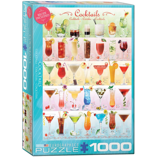 Eurographics Cocktails 1000-Piece Puzzle 6000-0588 - ODDO igračke