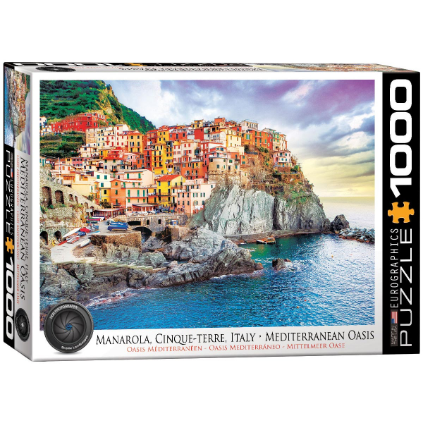 Eurographics Manarola Cinque Terre Italy Mediterranean Oasis 1000pcs 6000-0786 - ODDO igračke