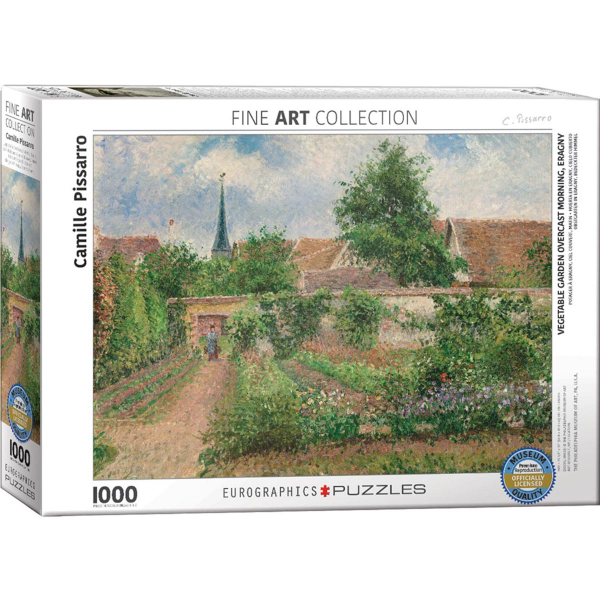 Eurographics Pissaro-Vegetable Garden Overcast Morning Eragny 1000-Pieces Puzzle 6000-0825 - ODDO igračke