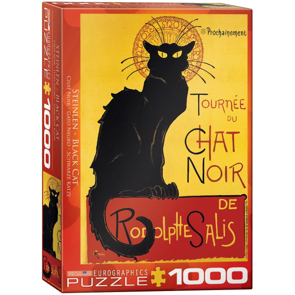 Eurographics T.A. Steinlen - Black Cat 1000-Piece Puzzle 6000-1399 - ODDO igračke