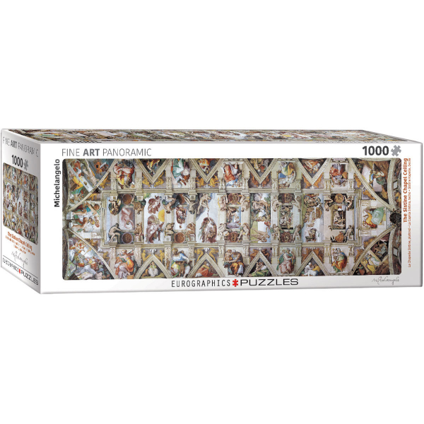 Eurographics Panoramic Fine Art The Sistine Chapel Ceiling 1000-Piece Puzzle 6010-0960 - ODDO igračke