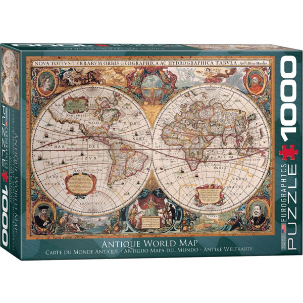 Eurographics Orbis Geographica World Map 1000-Piece Puzzle 6000-1997 - ODDO igračke