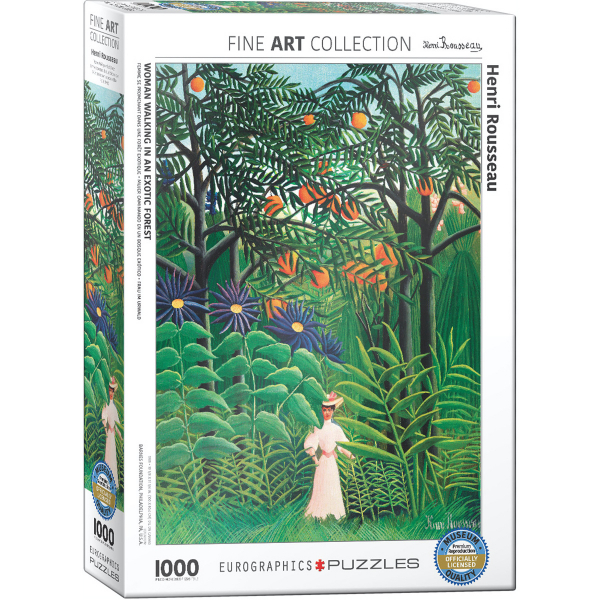 Eurographics Rousseau, Henri Woman in an Exotic Forest 1000-Piece Puzzle 6000-5608 - ODDO igračke