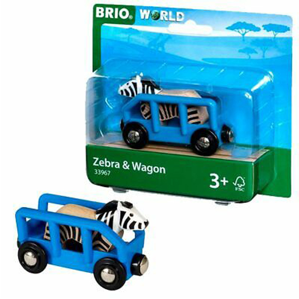 Brio - Zebra i vagon Igračka za Decu BR33967 - ODDO igračke