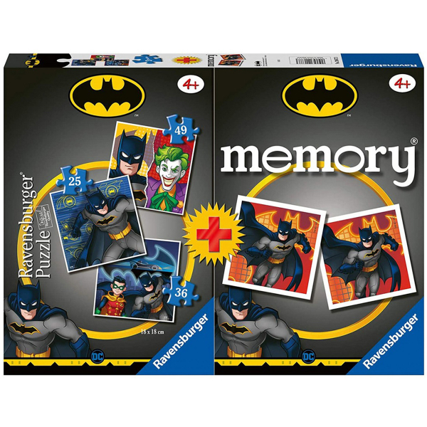 Ravensburger puzzle (slagalice) - Batman puzzla + memorija RA20677 - ODDO igračke